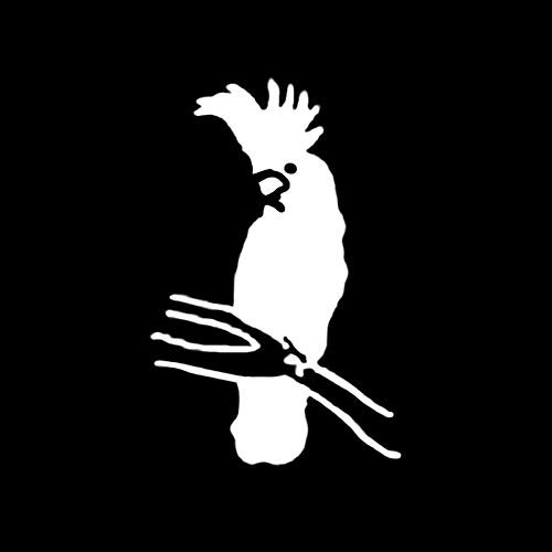 SUIFENG Aufkleber 12 cm x 18.6 cm Mode Kakadu Papagei Vogel Vinyl Retro-reflektierende Auto Aufkleber Aufkleber