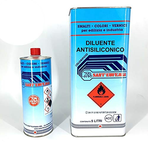 SOLVENTE ANTISILICONICO Antisilicone Rimuove Impurità Per Auto Moto 1-5-25 LT (25 Kitri)