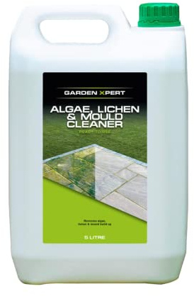 Garden Xpert Algae, Lichen & Mould Cleaner, 5 litre, Suitable for Patios, Natural Stone, Paving Slabs, Decking, Paths & Roofs, Lasting Protection, Ready to Use, Pet Friendly Once Dry