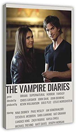 LINHUANG TV Show Vampire Diaries Poster TV Show The Originals 26 Canvas Poster Wall Art Decor Print Picture Paintings for Living Room Bedroom Decoration Frame:16×24inch(40×60cm)