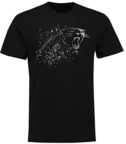 NFL Carolina Panthers Shatter Graphic Logo Football Shirt schwarz (L)
