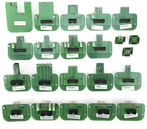 Akozon 22 Stück Ktag Adapters BDM Adapter BDM Rahmen BDM Sondenadapter Chip Tuning Tool Zubehörsatz Komplettsatz für KTAG KESS/Trasdata