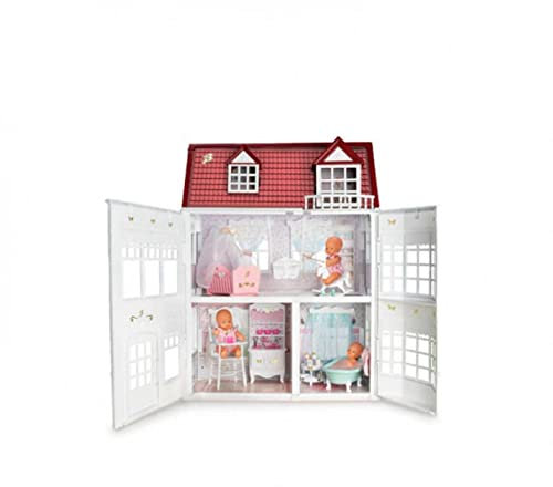 los Barriguitas - Set casita de muñecas para bebés clásicos con Muchas Habitaciones, Muebles y Accesorios de Juego - Para niños a Partir de 3 años, Famosa (700017220)