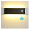 Applique Murale intérieur avec Détecteur de Mouvement, 31CM 12W 3000K Blanc Chaud Luminaires Intérieur Aluminium Décorer/Moderne Applique Murale Convient pour Salon Chambre Couloir Noir