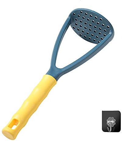 FUYTERY Presse-purée en plastique manuel pour aliments et légumes Outils de cuisine complémentaires (Bleu)