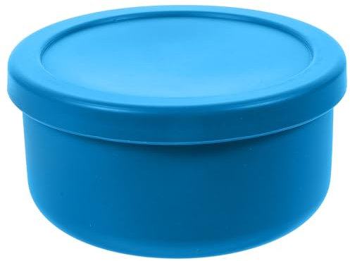 Stapelbare Silikon Pizzateig Gärbox Mit Deckel, 700 Ml Blau, Gärbehälter Für Pizzateig, Teigaufbewahrung, Spülmaschinen- Und Mikrowellenfest