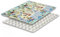 Kinderkraft MATTY2 Spielmatte Baby ab Geburt, 197x147cm, Krabbelmatte, Schadstofffrei Wasserdicht, Doppelseitig, leicht zusammenklappen, Tragbar Babymatte, leicht zu reinigen, geometrisches Design