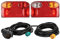 AUTOLIGHT 24 Anhänger Rückleuchten Set inkl. 7 Meter Kabelsatz 13 polig 12V mit E Prüfzeichen Rücklicht Anhängerbeleuchtung Heckleuchten (Version 1 + 7 Meter Kabel)