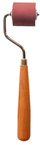 Jkapagzy Roller Rubber Brayer Ink Roller With Comfort Grip Printmaking Tools Seam Student Wall Wallpaper Brayers Brush Crafting