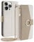 CasurvivePro Wallet Case Compatible for iPhone 13 Pro Max with Crossbody Strap, Magnetic Handbag Zipper Pocket Cases PU Leather Flip Shockproof Cover with Kickstand for iPhone 13 Pro Max White