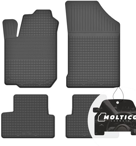 moto-MOLTICO Gummimatten Auto, 4-teiliges Set, Allwetter Gummi Fußmatten mit Rand, Antirutsch & Wasserfest Autoteppiche - passend für Opel Mokka 2012-2016