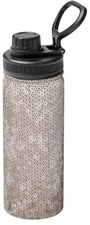 ZISHAK Classic Snake Skin Ultimate Insulated Sports Water Bottle - Tazza in acciaio inox di alta qualità per trattenere il calore