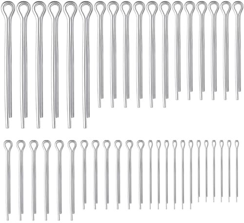 Cotter Pins Assortment Kit , 304 Stainless Steel Split Pins Kit, Retaining Spring Hitch Cotter Pin Set for Automotive, Mechanics, Car Garage, Workshop
