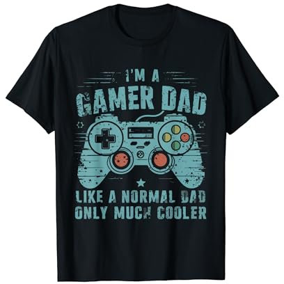 Cool Gamer Dad For Men Father Gaming Computer Video Gamers T-Shirt