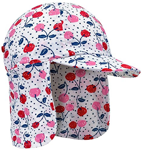 Gifts Treat Baby Sonnenhut Kinder Legionäre Hut, UPF 50+ Sonnenschutz Schwimmkappe Flap Hat im Dinosaurier-Muster für Kinder, Baby Mädchen Sonnenhut mit Nackenschutz Grün,Mehrfarbig,6-8 Jahre