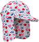 Gifts Treat Baby Sonnenhut Kinder Legionäre Hut, UPF 50+ Sonnenschutz Schwimmkappe Flap Hat im Dinosaurier-Muster für Kinder, Baby Mädchen Sonnenhut mit Nackenschutz Grün,Mehrfarbig,6-8 Jahre
