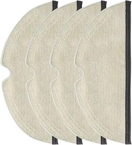 Daaxing Washable Microfiber Mop Cloths For Roborock Q8 MAX, MAX Plus Robot Vacuum Cleaner Replacement Parts (4PCS)