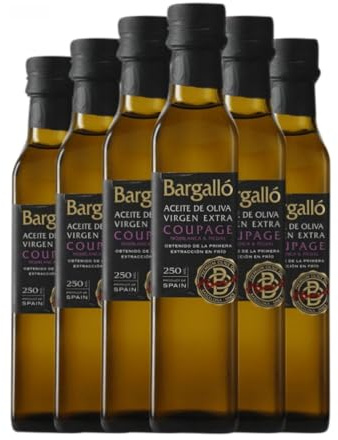 Aceite de Oliva Bargalló Virgen Coupage Botellín 25 cl (Caja de 6 Botellín de 25 cl)