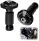 Wonvify Motorrad-Lenkerendkappen, 1 Paar CNC Aluminium für Universal 22 mm 7/8 Zoll Motorradgriff Schiebeenden Stöpsel unverzichtbares Zubehör für Motorradgriff, Schwarz