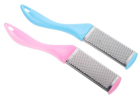 ERINGOGO 2piezas Limadora De Pies Doble Cara Para Eliminar Durezas Herramienta De Pedicura Rosa Azul