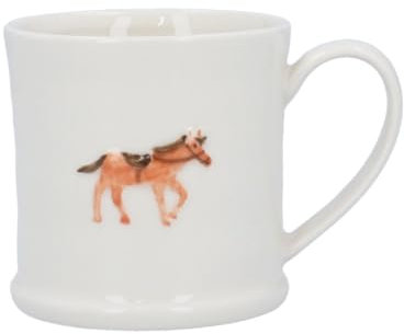 Gisela Graham Embossed Horse Design Mini Mug