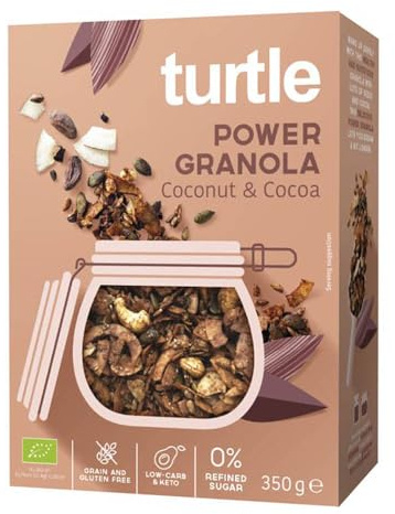 Turtle Power Granola, Kokos & Kakao, 350g (1)