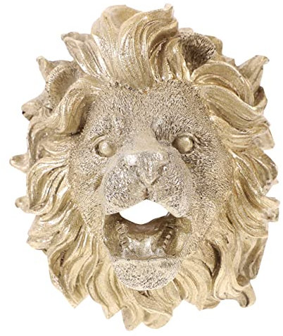 Toyvian Buse Fontaine Murale Tête De Lion Résine Pulvérisateur Décoratif pour Fontaine Extérieure De Jardin Installation Facile
