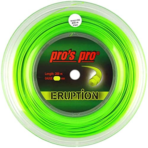 Pro's Pro Eruption Corda per Racchetta da Tennis - 200m Bobina - 1.30mm - Verde