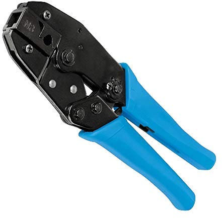 odedo Crimpadora RJ45 Profi Line con función de carraca para conector CAT 6A CAT 7 8P8C, herramienta de crimpado de trinquete para enchufe modular