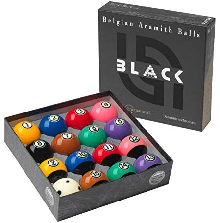Aramith Pool Billard-Kugelsatz 57,2 Tournament Black