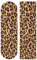 Mnsruu Skateboard Griptape Leopard Muster Longboards Griptape Schleifpapier für Rollerboard