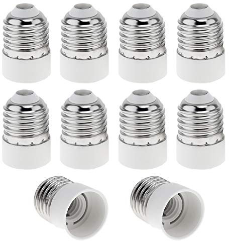 10pcs E27 adattatore Socket E14,adattatore lampadina Convertitore convertitore per lampadine alogene LED a risparmio energetico