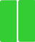2 x Green Electric/EV/Eco Hybrid Car Number Plate Vinyl Stickers by Ellis Graphix