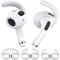 AHASTYLE 3 Pares AirPods 3 Ganchos para la Oreja Orejeras Antideslizantes Accesorios de Silicona [No Cabe en el Estuche de Carga] Compatible con Apple AirPods 3 2021 (Blanco)
