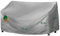 Mehr Garten Premium Protect Gartenbank Abdeckung 2 Sitzer, 133x70x63/86 cm, hellgrau, atmungsaktives 2-lagiges Polyestergewebe, Schutzhülle Sitzbank wasserdicht und UV-beständig