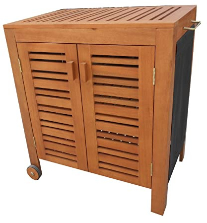 TrendLine Servierwagen Outdoor 77x58x88cm Grillwagen Rollwagen Küchenwagen