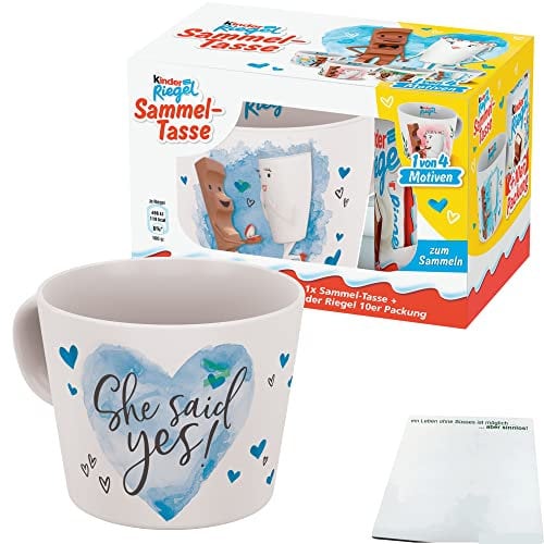 usy Bundle für Kinder Sammeltasse Motiv 3 She said yes! + usy Block