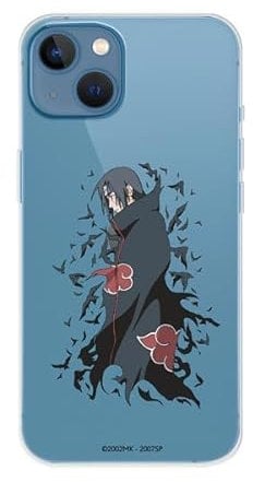 Official Naruto iPhone 14 Plus Case, Itachi Character to Protect Your Mobile Phone, Transparent Flexible Silicone Case with Official License