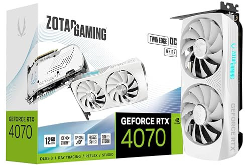 Zotac Gaming GeForce RTX 4070 Twin Edge OC White Edition NVIDIA 12 Go GDDR6X