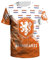 YuanDiann 2024 Europea/America Calcio Coppa Magliette Tifosi Fare Il Tifo Sport Casual Uomo Donna Bambini Bandiera Nazionale Stampa Manica Corta Asciugatura Veloce T Shirt Olanda M