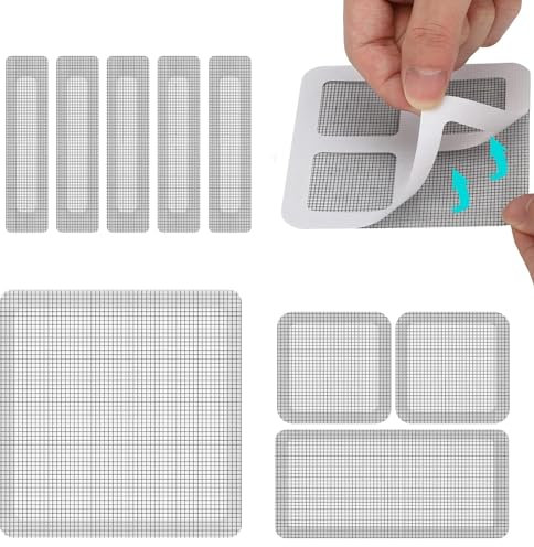 45 Stück Fliegengitter Reparatur Set Fliegengitter Reparatur Klebeband, Klebeband Für Fliegengitter Stark Selbstklebend Glasfaser, Insektenschutz Fenster Reparatur Net Mesh Repair Tape
