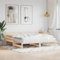 THOYTOUI Tagesbett Ausziehbar, Bettsystem Bett Polsterbett Holzbett Geeignet für Mehrbettzimmer Hotel Wohnung Gästezimmer Weiß 80x200 cm Massivholz Kiefer