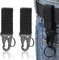 QEDBOJE 2pcs Schlüsselanhänger Karabiner Schlüsselanhänger Taktischer Schlüsselanhänger Gürtelclip mit Karabinerhaken Taktischer Schlüsselanhänger für Autoschlüssel Flasche Camping Wandern