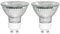 Lot de 2 Ampoule Halogene GU10 50W Dimmable, 500LM Blanc Chaud 2800K, AC 230V Ampoule Spot Halogène MR16, Ampoules Halogènes Réflecteur GU10 pour Lumière d'armoire, Lampe Chauffe Bougie
