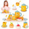 Service à Thé en Bois pour Enfants - 15 Pcs Tea Party Jeux de Rôle, Jouets Montessori, Accessoires de Cuisine pour Filles et Garçons 3-8 Ans