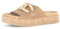 Gabor Damen Pantoletten, Frauen Slipper,Gartenschuhe,Sommerschuhe,sommerclogs,Sandalen,Freizeitschuhe,Schlupfschuhe,Walnut/Gold,41 EU / 7.5 UK
