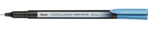 Pentel Pointliner colour S40 Fineliner - dye ink, 0.4 mm, türkis (12 Stück)