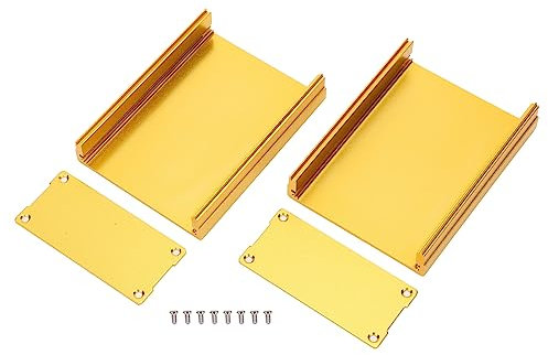 Aluminium legierung Goldene Projekt Box Gehäuse Fall für GPS Decoder Leiterplatte