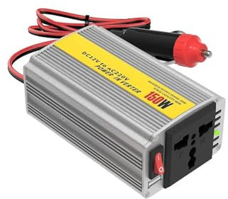 Transformador Inversor De Corriente para Coche De 150 W CC 12 V A CA 220 V con Adaptador USB De 2,1 A. Inversor Corriente