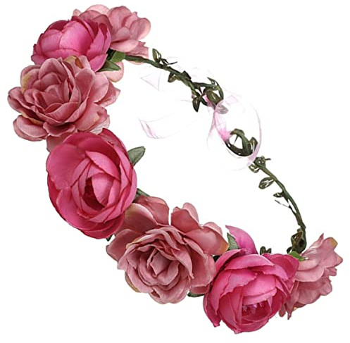 Healvian Blumen Stirnband Für Frauen Kunstblumen Haar Kranz Floral Kopfschmuck Hochzeit Party Accessoires Mit Blumenmuster Für Besondere Anlässe Und Täglichen Gebrauch